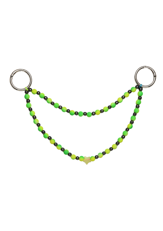 Double Layered Green Bag Charm