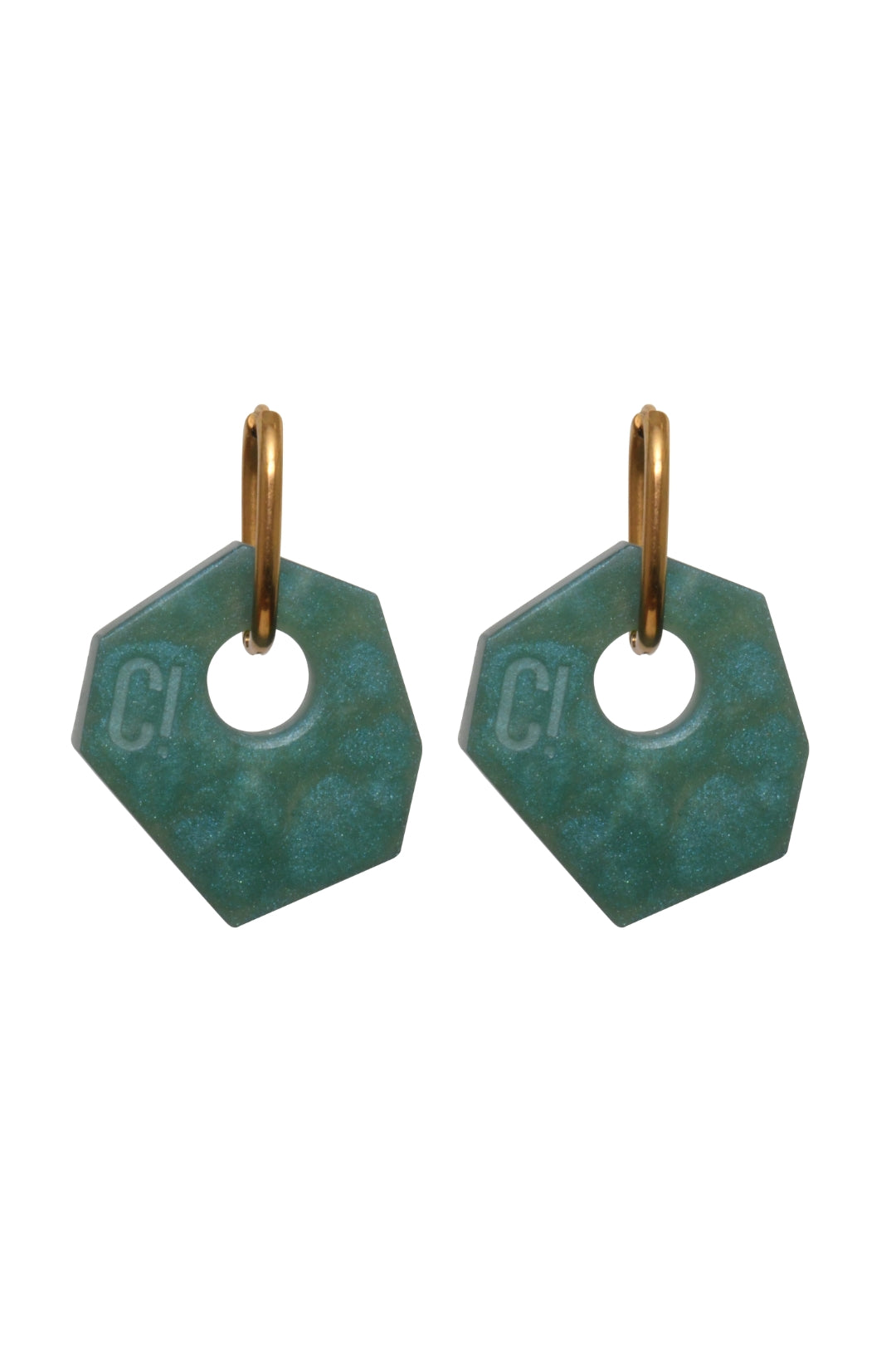 Ear Candy Dark Green Earrings