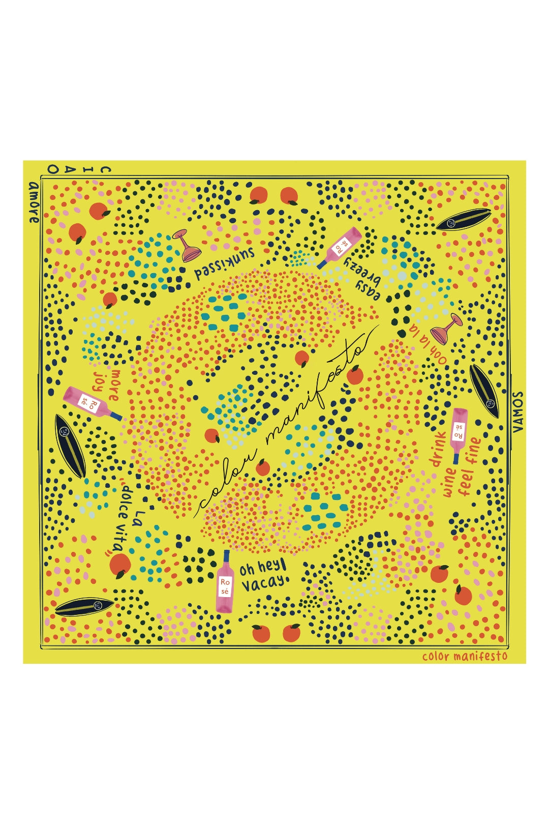 %100 pamuk kumaş renkli desenli sarı bandana