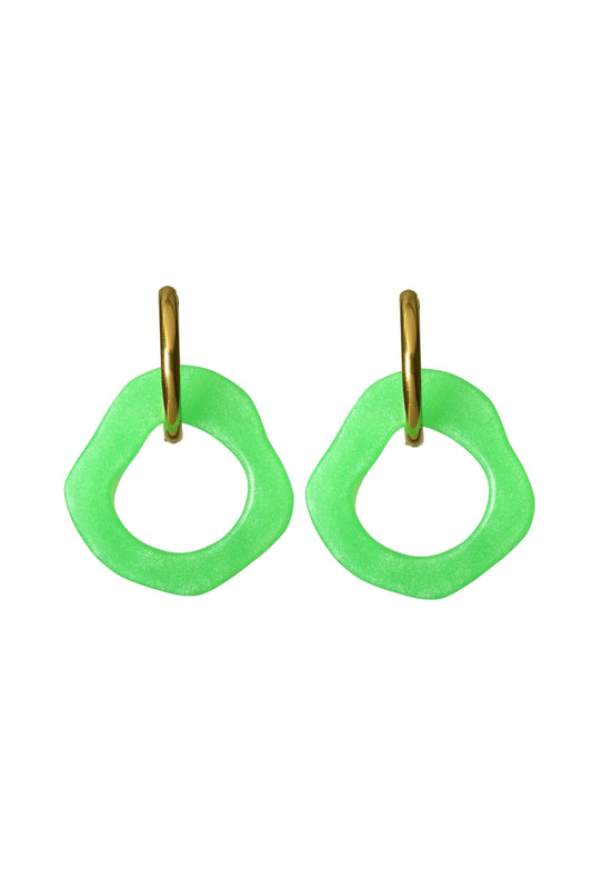 Ear Candy Neon Green Earrings