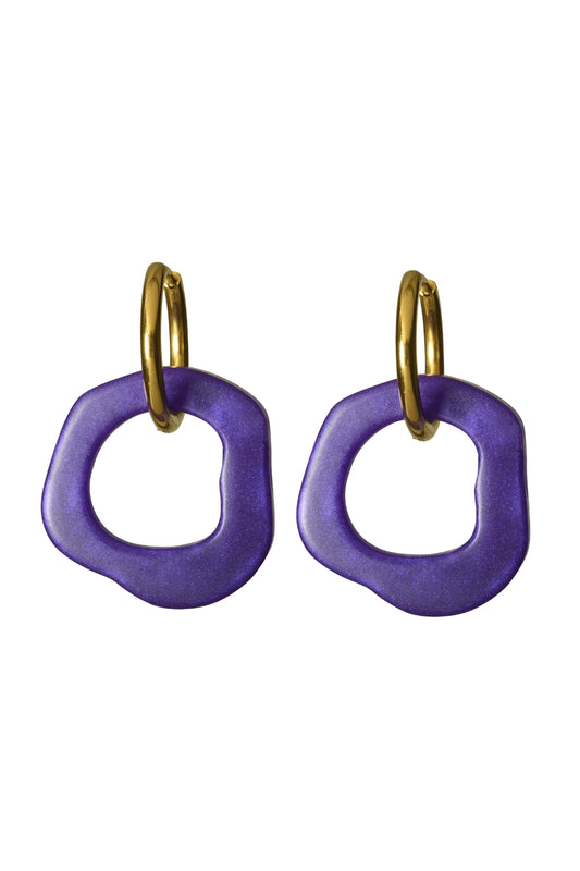 Ear Candy Purple Küpe